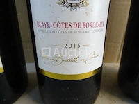 3 flessen blaye-côtes château tour de la mothe 2015 - afbeelding 3 van  4