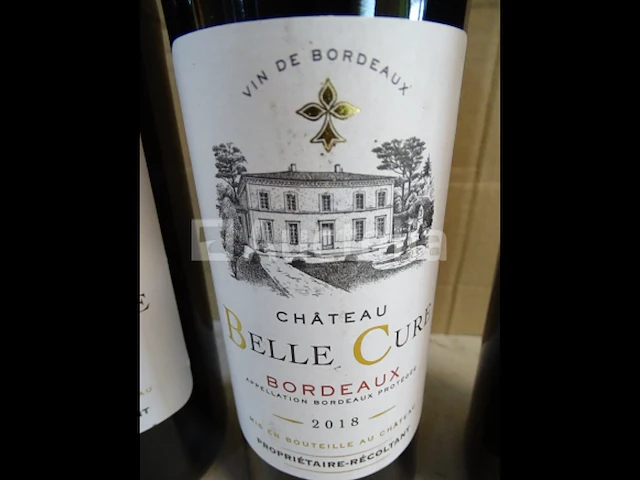 3 flessen bordeaux château belle cure 2018 - afbeelding 2 van  5