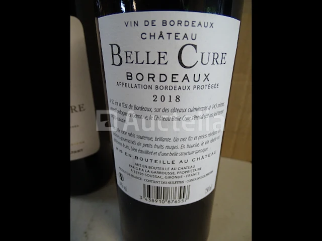 3 flessen bordeaux château belle cure 2018 - afbeelding 3 van  5
