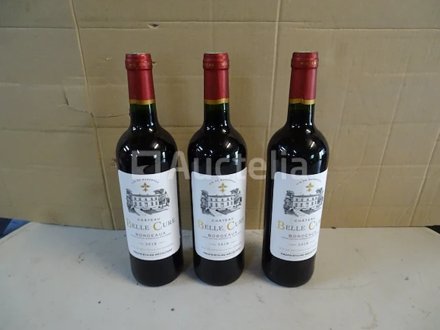 3 flessen bordeaux château belle cure 2018 - afbeelding 5 van  5
