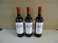 3 flessen bordeaux château belle cure 2018 - afbeelding 5 van  5