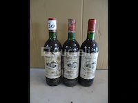 3 flessen bordeaux château bellevue 1982 - afbeelding 1 van  4