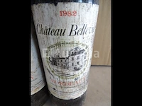 3 flessen bordeaux château bellevue 1982 - afbeelding 2 van  4