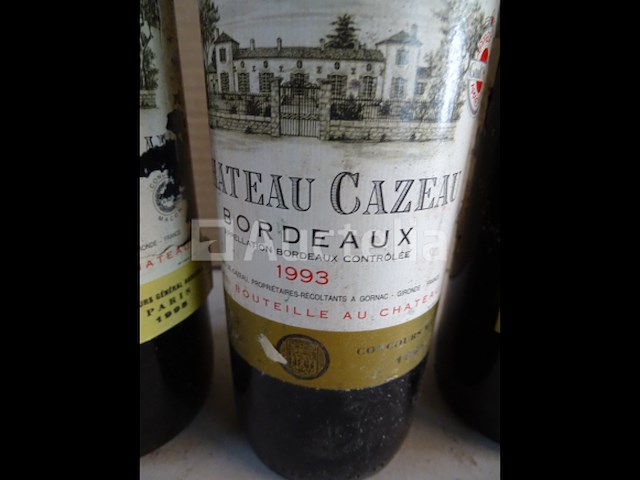 3 flessen bordeaux château gazeau 1993-1994 (zie details) - afbeelding 2 van  7