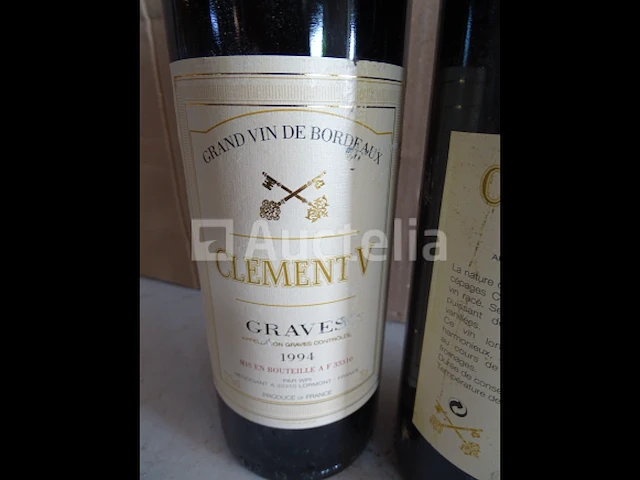 3 flessen bordeaux graves clement v 1994 - afbeelding 2 van  4