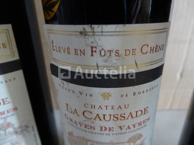 3 flessen bordeaux graves de vayres château la caussade 2010 - afbeelding 5 van  8