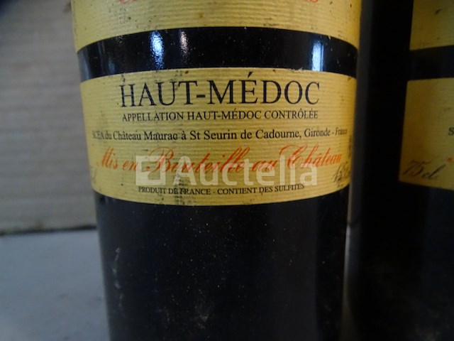 3 flessen bordeaux haut-médoc cru bourgeois château maurac 2005 - afbeelding 4 van  4