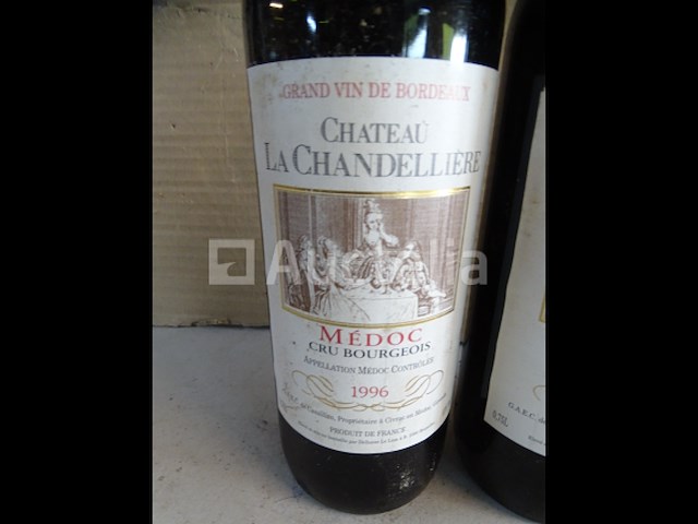 3 flessen bordeaux médoc cru bourgeois château la chandellière 1996 - afbeelding 2 van  5