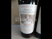 3 flessen bordeaux médoc cru bourgeois château la chandellière 1996 - afbeelding 2 van  5