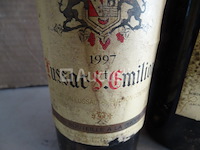 3 flessen bordeaux saint-emilion roc de lussac 1997 - afbeelding 2 van  3
