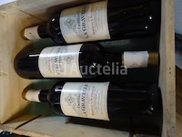 3 flessen bordeaux supérieur château la gravelle 2008 - afbeelding 1 van  6