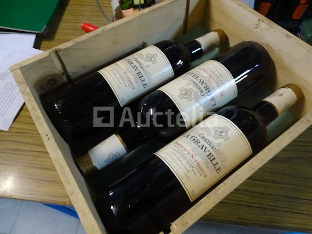 3 flessen bordeaux supérieur château la gravelle 2008 - afbeelding 2 van  6