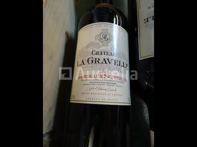 3 flessen bordeaux supérieur château la gravelle 2008 - afbeelding 3 van  6