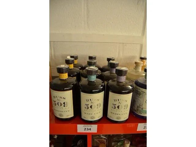 3 flessen buss no 509 rebel cut 70cl, 3 flessen buss no 509 midi cut 70cl, 3 flessen buss no 509 master cut 70cl (651,652,653) - afbeelding 1 van  5