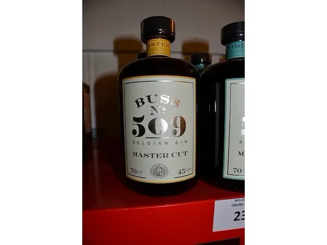 3 flessen buss no 509 rebel cut 70cl, 3 flessen buss no 509 midi cut 70cl, 3 flessen buss no 509 master cut 70cl (651,652,653) - afbeelding 5 van  5