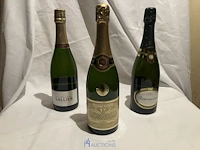 3 flessen champagne lalier - fallet-dark - barancourt - afbeelding 1 van  7