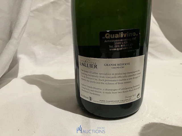 3 flessen champagne lalier - fallet-dark - barancourt - afbeelding 5 van  7