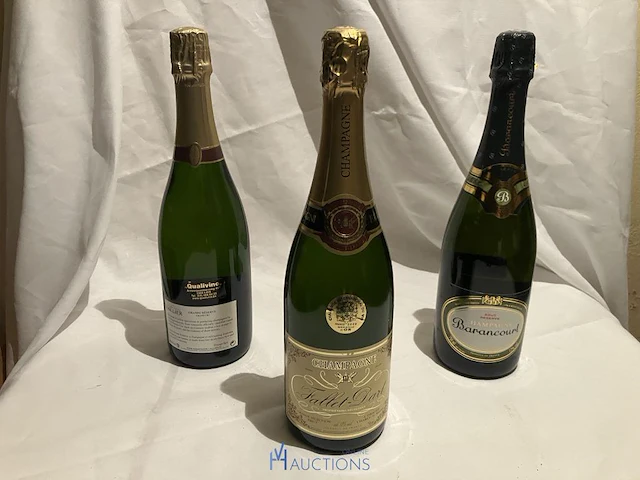 3 flessen champagne lalier - fallet-dark - barancourt - afbeelding 7 van  7