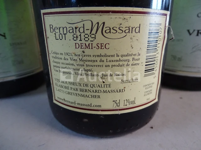 3 flessen champagne (vranken, bernard massart) - afbeelding 4 van  5