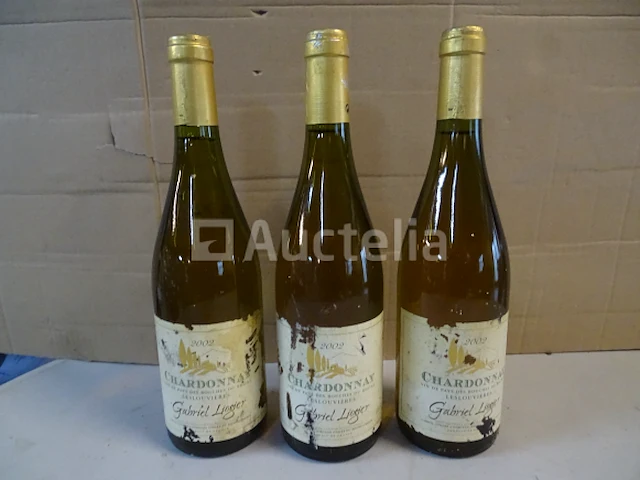 3 flessen chardonnay les louvières 2002 - afbeelding 3 van  3