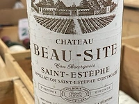 3 flessen château beau-site saint-estèphe, 1983 - afbeelding 1 van  2