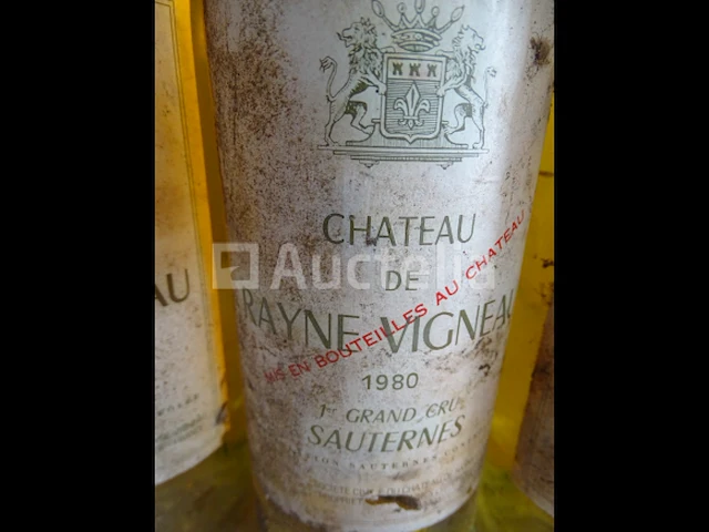 3 flessen château de rayne vigneau, 1er grand cru sauternes 1980 - afbeelding 2 van  4