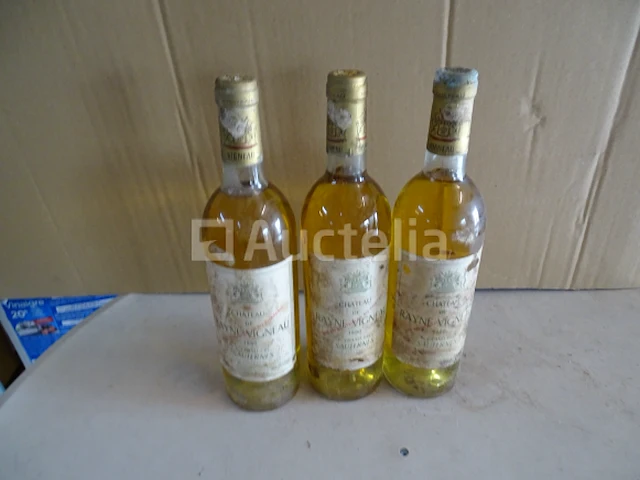3 flessen château de rayne vigneau, 1er grand cru sauternes 1980 - afbeelding 4 van  4