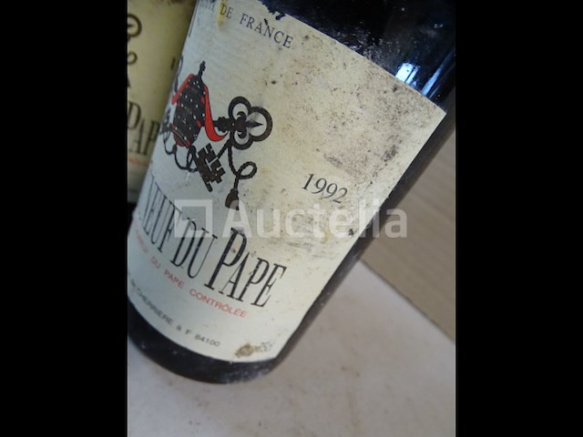 3 flessen châteauneuf-du-pape 1992 - afbeelding 3 van  6