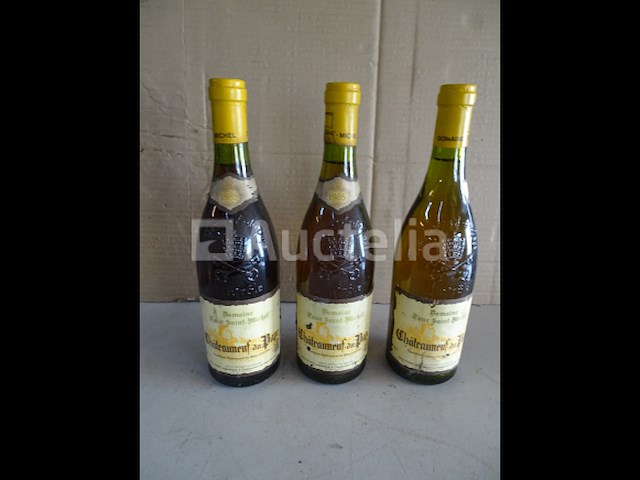 3 flessen châteauneuf-du-pape tour saint-michel 1985 - afbeelding 1 van  5