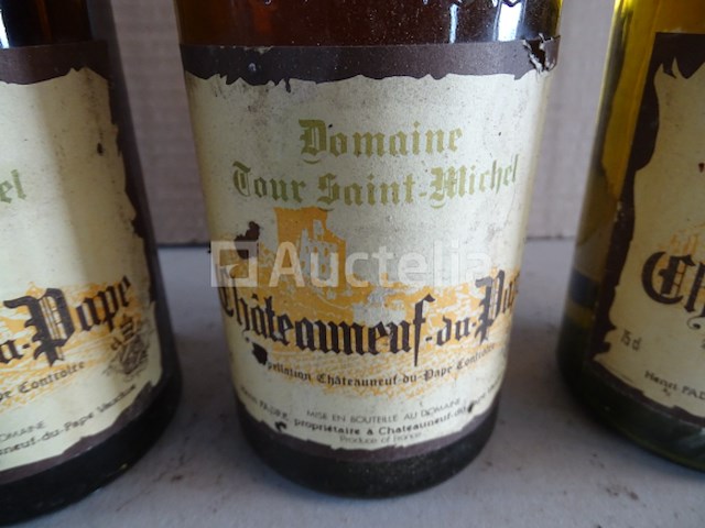 3 flessen châteauneuf-du-pape tour saint-michel 1985 - afbeelding 3 van  5