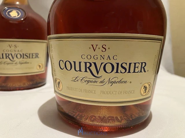 3 flessen cognac courvoisier - afbeelding 2 van  4