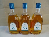 3 flessen cognac vs maison gautier - afbeelding 1 van  3