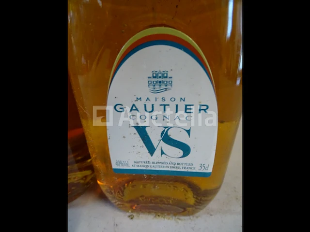 3 flessen cognac vs maison gautier - afbeelding 2 van  3
