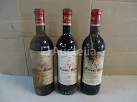 3 flessen côtes de bourg clos du cheval blanc 1985 - afbeelding 2 van  6
