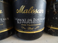 3 flessen crémant de bordeaux malesan brut tradition - afbeelding 3 van  4