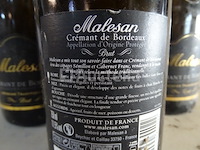 3 flessen crémant de bordeaux malesan brut tradition - afbeelding 4 van  4