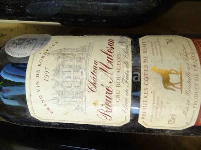 3 flessen cru bourgeois 1er côtes de blaye château prieuré malesan 1997 - afbeelding 2 van  9