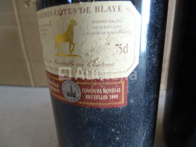 3 flessen cru bourgeois 1er côtes de blaye château prieuré malesan 1997 - afbeelding 4 van  9