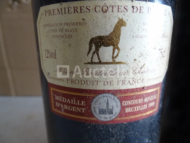 3 flessen cru bourgeois 1er côtes de blaye château prieuré malesan 1997 - afbeelding 6 van  9