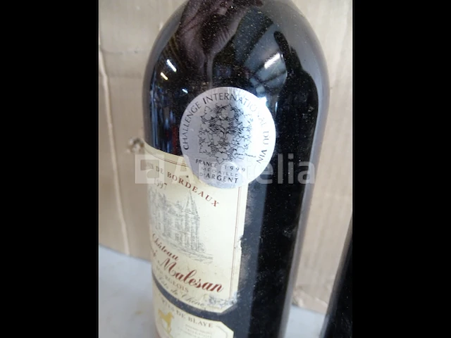 3 flessen cru bourgeois 1er côtes de blaye château prieuré malesan 1997 - afbeelding 7 van  9