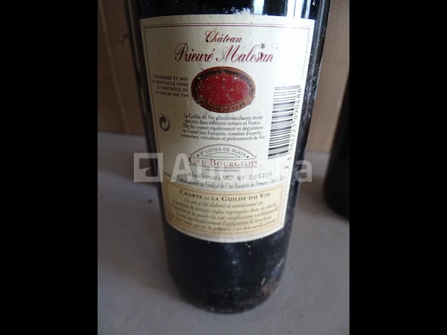 3 flessen cru bourgeois 1er côtes de blaye château prieuré malesan 1997 - afbeelding 9 van  9