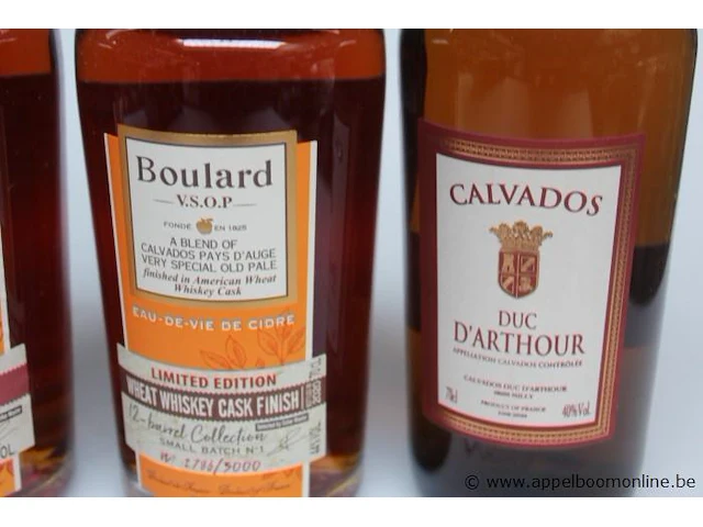 3 flessen diverse sterke drank wo calvados - afbeelding 2 van  2