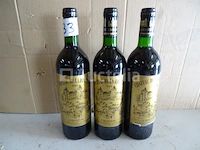 3 flessen fronsac château de la rivière 1989 - afbeelding 1 van  4