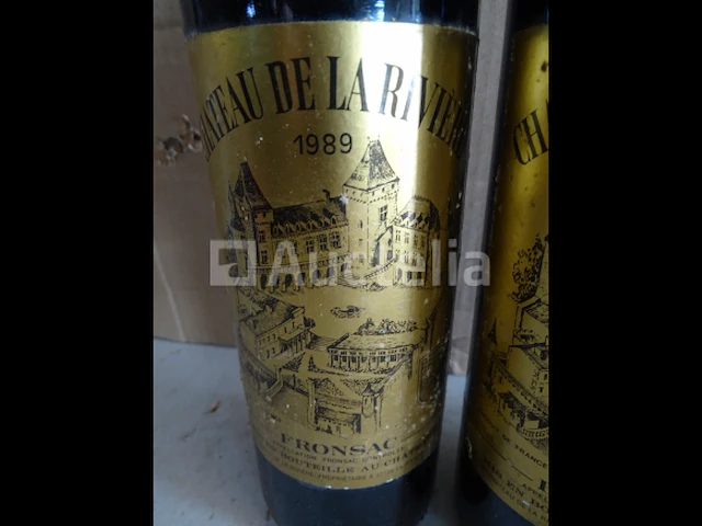3 flessen fronsac château de la rivière 1989 - afbeelding 2 van  4