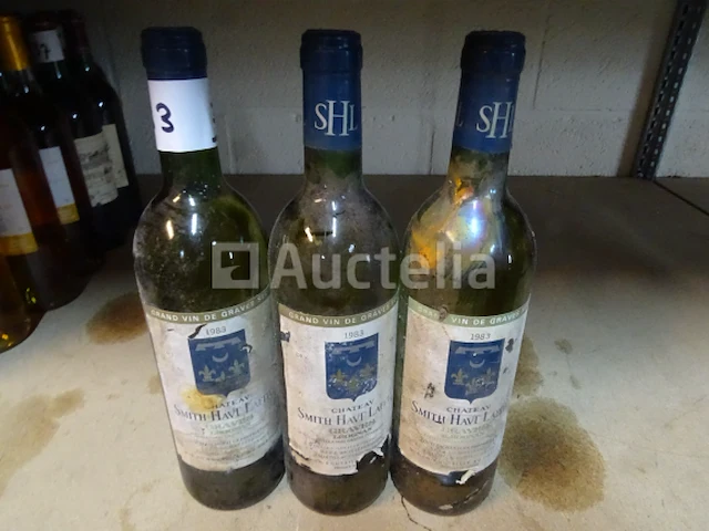 3 flessen graves château smith haut lafitte 1983 - afbeelding 3 van  5
