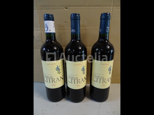 3 flessen haut médoc château citran 2010 - afbeelding 3 van  4