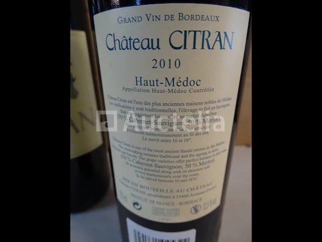 3 flessen haut médoc château citran 2010 - afbeelding 4 van  4
