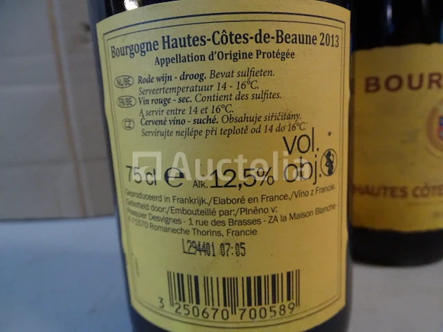 3 flessen hautes côtes de beaune 2013 - afbeelding 3 van  4