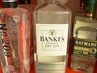 3 flessen haymans old town gin 70cl, 1 fles bankes dry gin 1l, 2 flessen no 209 gin 70cl (622,623,624) - afbeelding 4 van  5