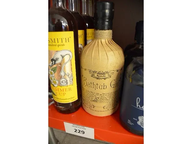 3 flessen herno dry gin 50cl, 1 fles bathtub gin 70cl, 5 flessen sipsmith summer cup 50cl, 2 flessen xo gin saint-tropez 50cl (635,636,637,638) - afbeelding 4 van  6